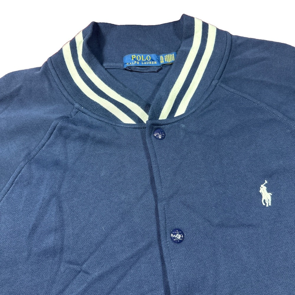 Polo Ralph Lauren Classic Triple Pony Varsity Baseball Jacket Size XL/TG Navy #3